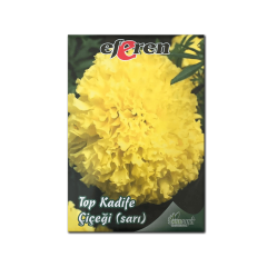 Top Kadife Çiçek Tohumu Sarı Renk