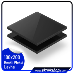 Siyah - 100x200 cm - Pleksi, Pleksiglass, Mika