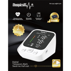 Respirox AXD-809 Türkçe Konuşan LED Ekran Koldan Tansiyon Aleti