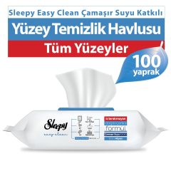 Sleepy Easy Clean Çamaşır Suyu Katkılı Yüzey Temizlik Havlusu 100 Yaprak