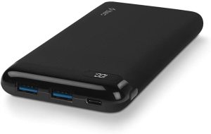 Ttec PowerSlim LCD PD 10.000 mAh Taşınabilir Şarj Aleti / Powerbank USB-C Giriş/Çıkış  Siyah