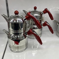 Yağmur Mini Boy Çaydanlık Takımı - Kırmızı Sap
