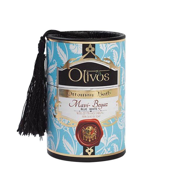 Olivos Osmanlı Hamamı Serisi Mavi Beyaz Zeytinyağı Sabunu 2x100 GR