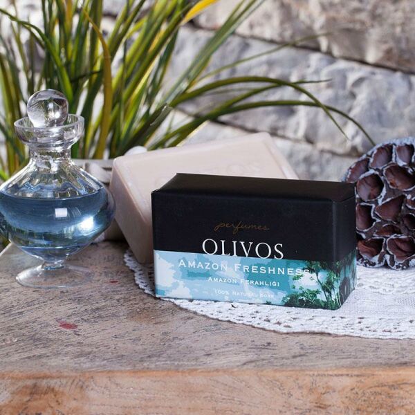 Olivos Parfüm Serisi Amazon Ferahlığı Zeytinyağı Sabunu 250 Gr