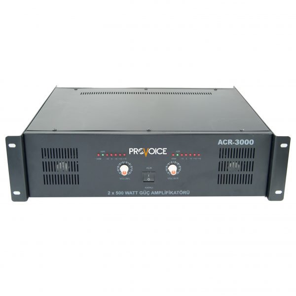 Provoice ACR-3000 2x250 Watt 2 Kanal Trafolu Power Anfi