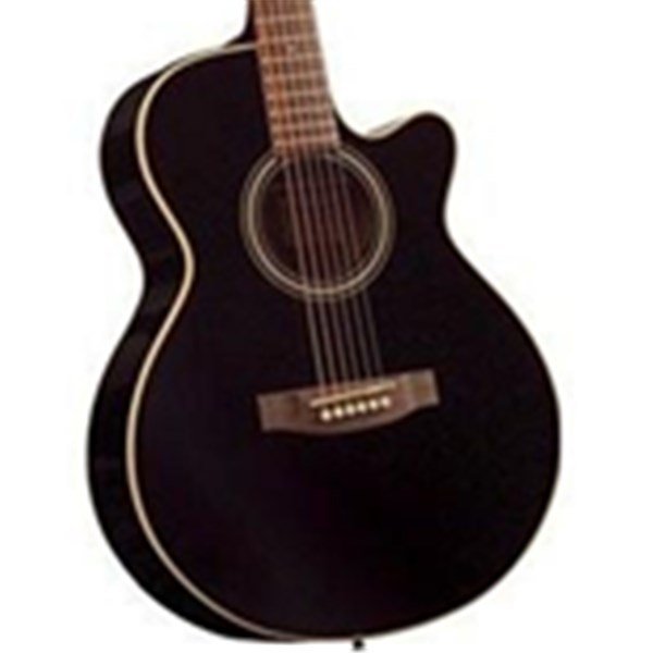 Jay Turser JTA 424QCET BK Elektro Akustik Gitar