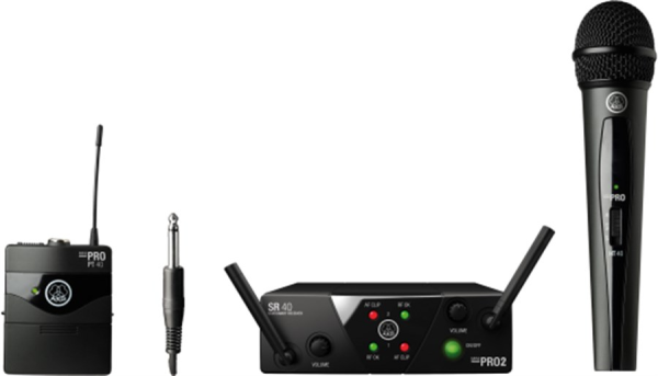 AKG WMS40 Mini2 Mix-Set Us45A/C  Enstürman Kablosuz Mikrofon