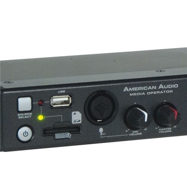 American Audio Media Operator SD Card, USB 2.0, Bluetooth MP3 Player