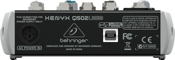 Behringer Xenyx Q502Usb 5 Kanallı Deck Mikser