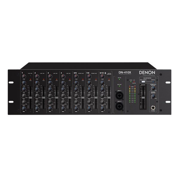 Denon DN-410 X 10 Channel Rackmount Mixer with Bluetooth