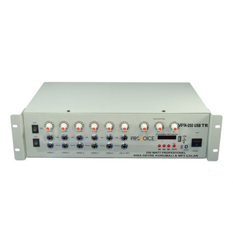 Provoice VPX-250 USB TR 250 Watt Trafolu Anfili Mikser