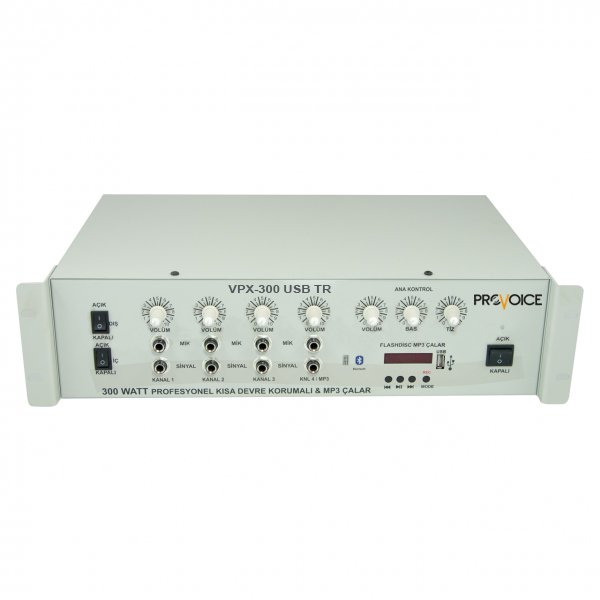 Provoice VPX-300 USB TR 6 Kanal 300 Watt Trafolu Anfili Mikser