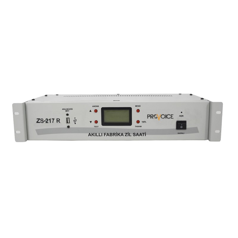 Provoice ZS-217R Akıllı Fabrika Zil Saati (Rack Tipi)