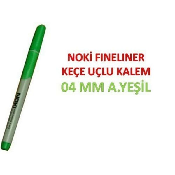 Noki Fineliner Keçe Uçlu Kalem 04 mm Açık Yeşil 6068-150