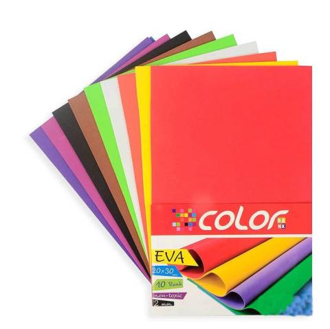 Colorbank A4 10 Renk Düz Eva CE-001