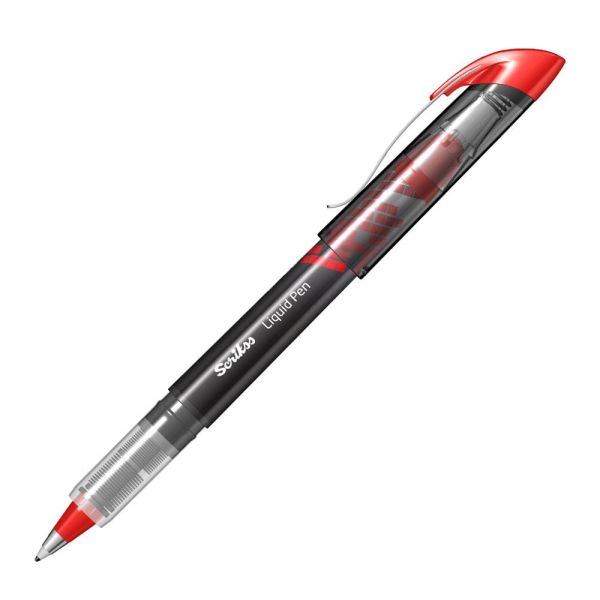 Scrikss Liquid Pen Konik Uç Kırmızı Roller Kalem LP-68