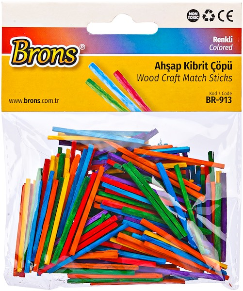 Brons Ahşap Kiprit Çöpü Renkli BR-913