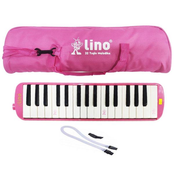 Lino LN-32-PS 32 Tuşlu Bez Çantalı Pembe Melodika