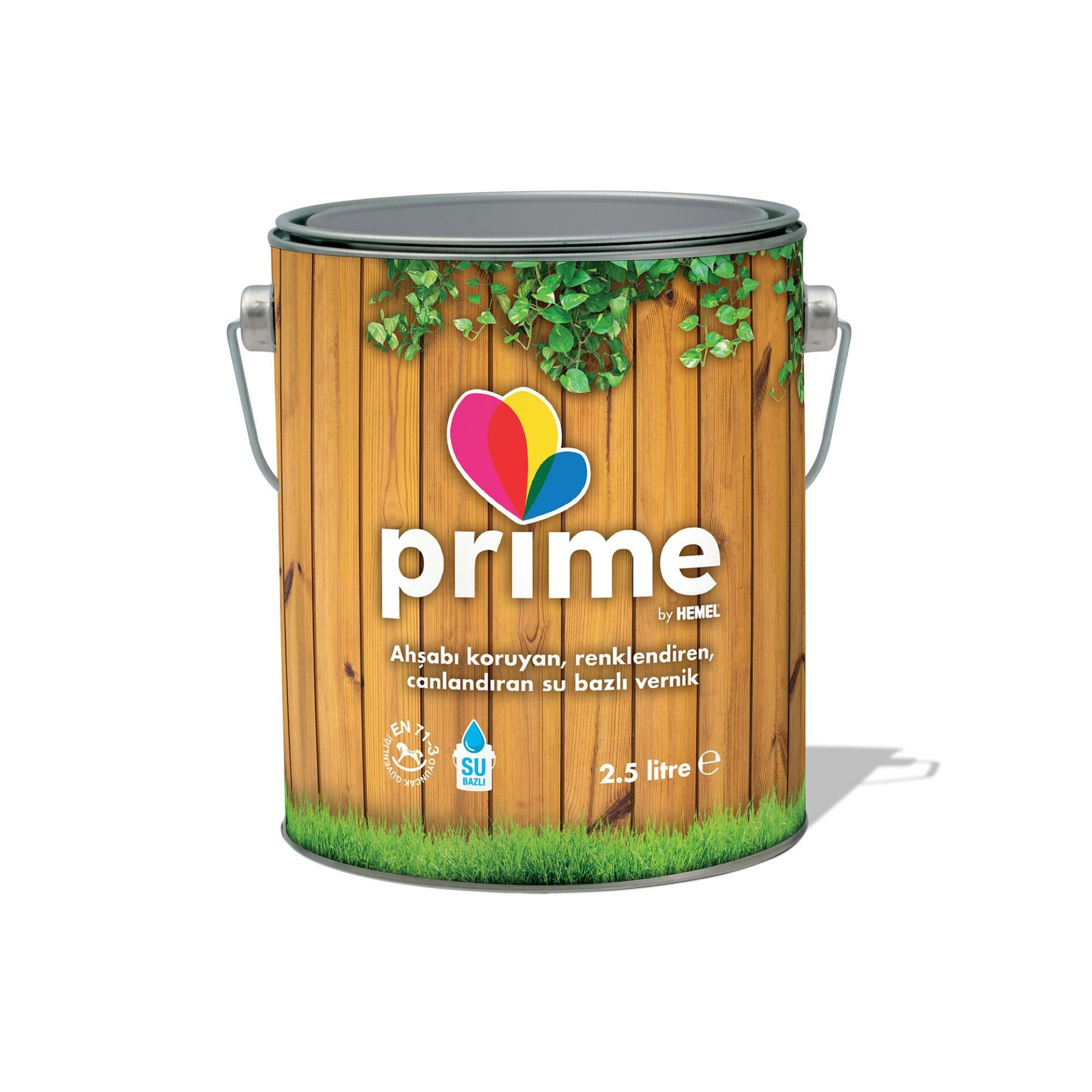 Prime Su Bazlı Renkli Ahşap Vernik - 2,5 LT