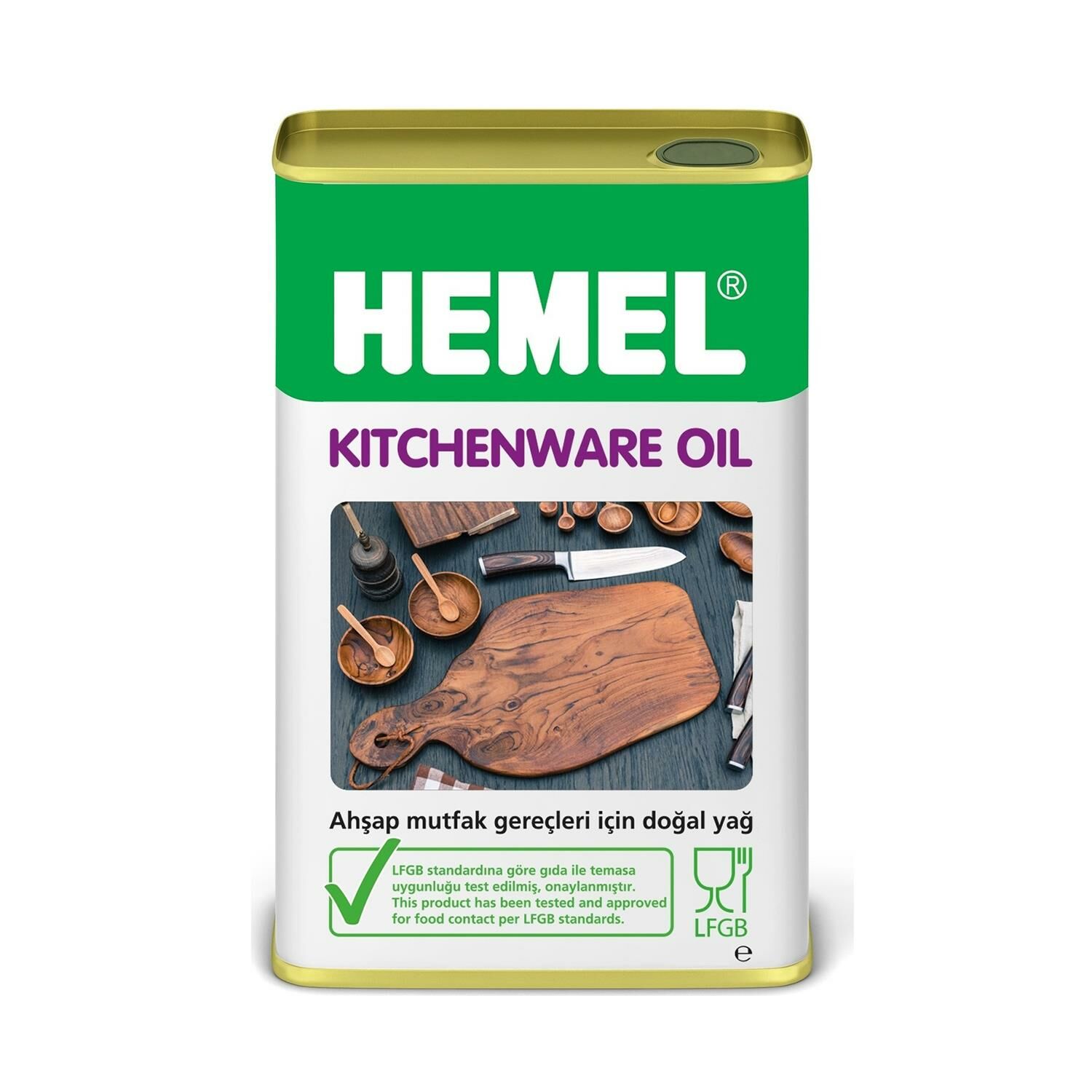 HEMEL Kitchenware Oil - Mutfak Gereçleri İçin Doğal Yağ 1 LT