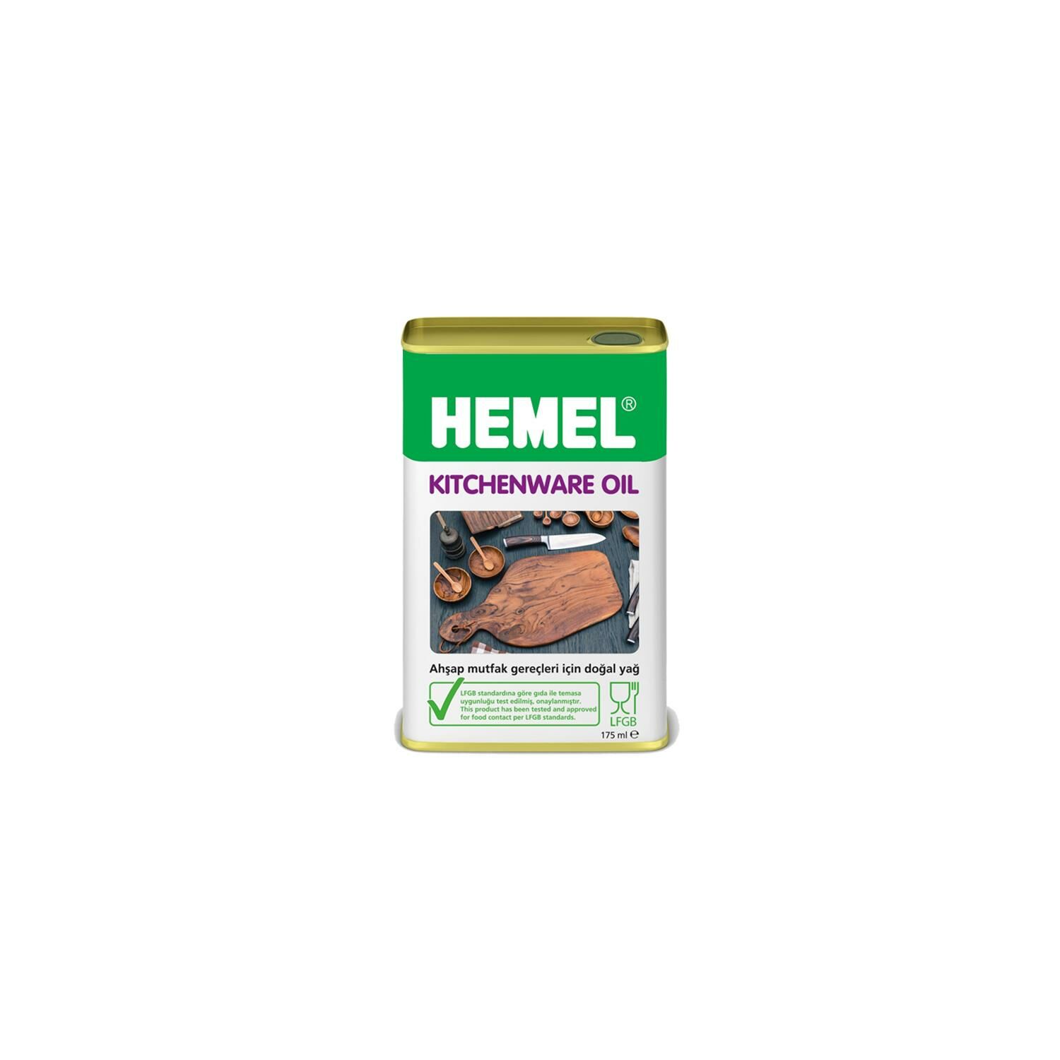 HEMEL Kitchenware Oil - Mutfak Gereçleri İçin Doğal Yağ 0,175 LT