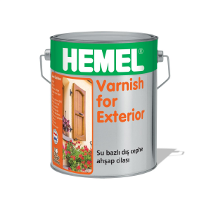 HEMEL Varnish for Exterior - Su Bazlı Dış Mekan Ahşap Cilası 2,5 LT