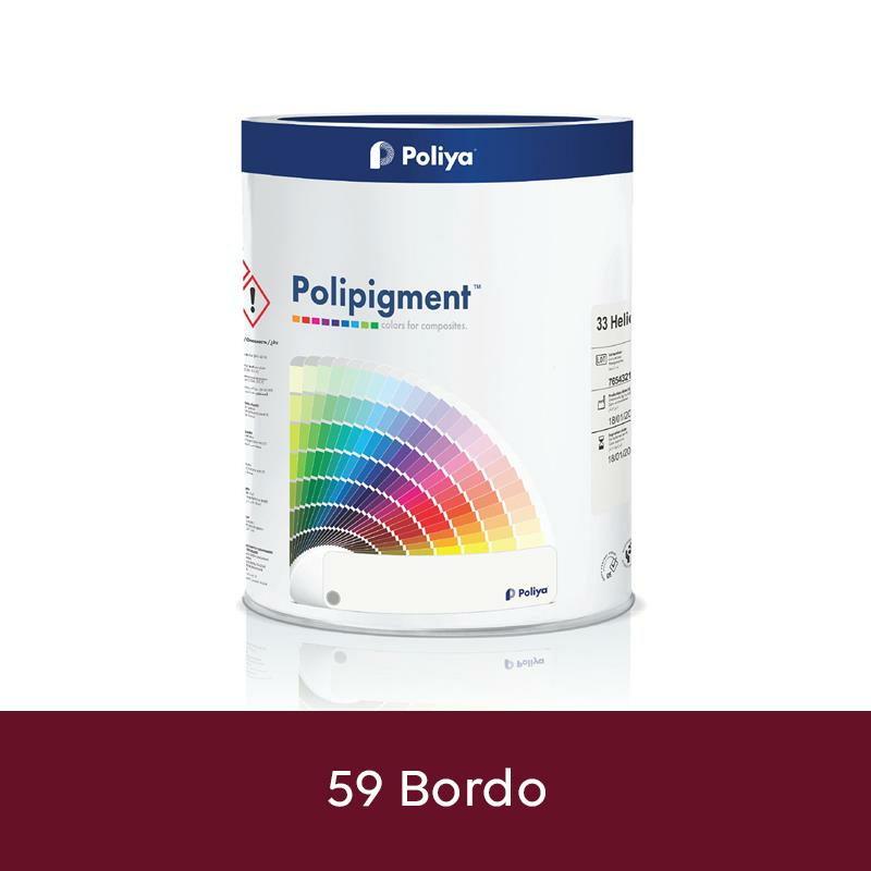 Poliya Polipigment Renk Pastaları 1 KG 59 Bordo