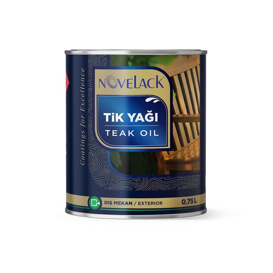 Novelack 1.Sınıf Teak Oil - Tik Yağı 0,75 lt