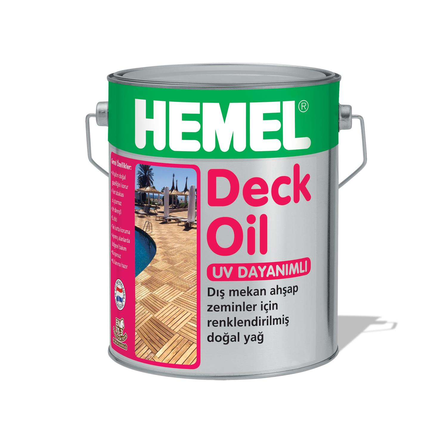 HEMEL Deck Oil - Deck Zeminler için Renkli Yağ 15 LT