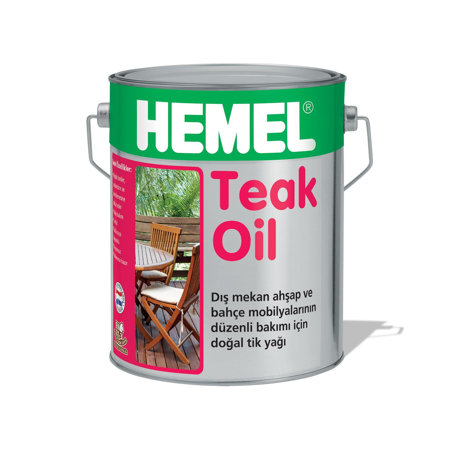 HEMEL Teak Oil - 1.Sınıf Tik Yağı 0.75 LT