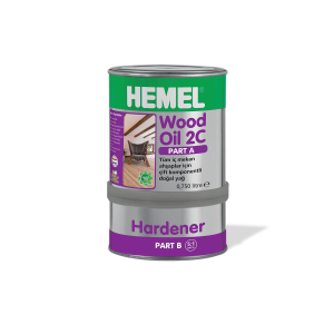 HEMEL Wood Oil 2C-Ahşaplar için Çift Komponentli Yağ - 0,900 LT
