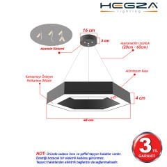HEXAGON - Modern LED Avize