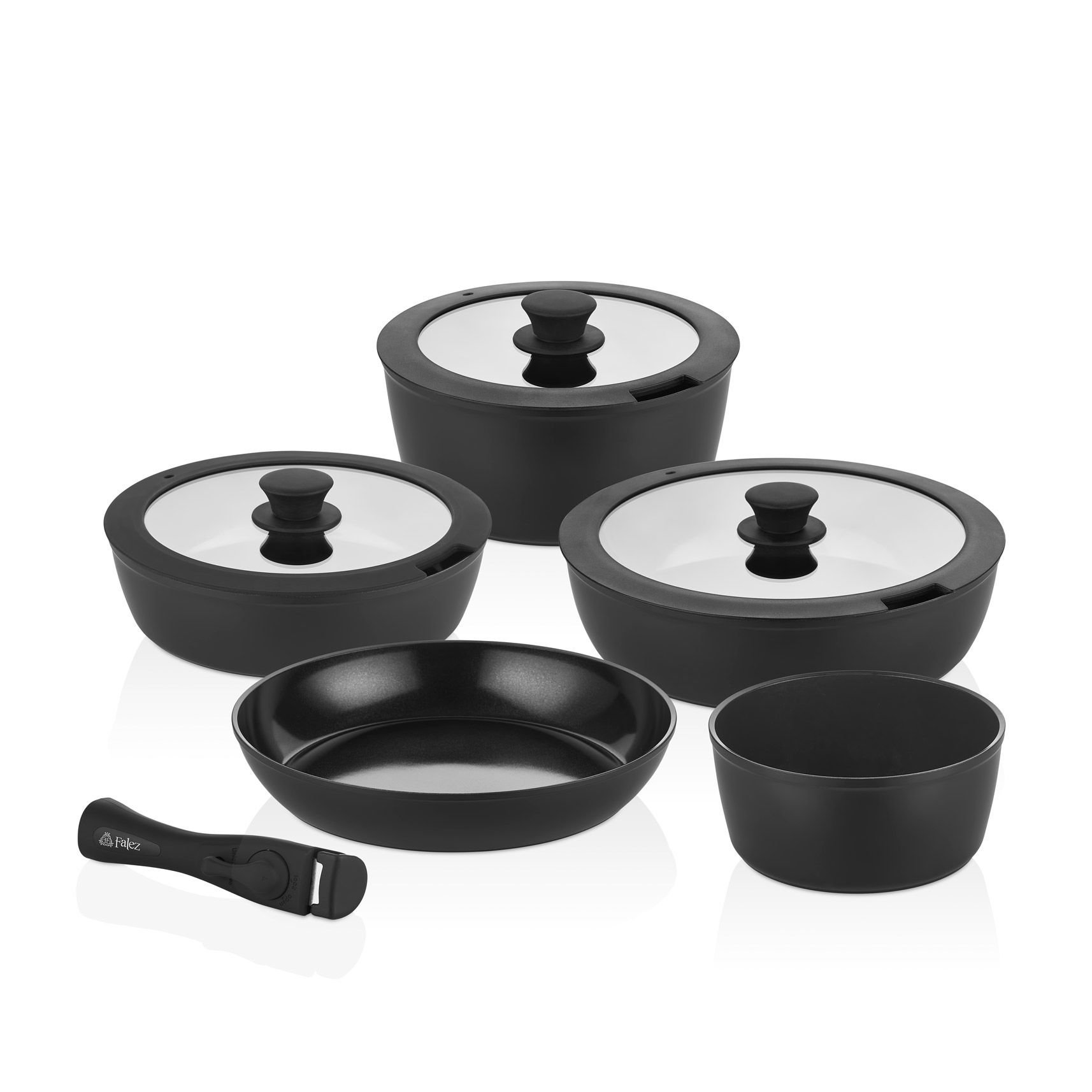 FALEZ AURIS X LARGE 9 PARÇA SET SİYAH