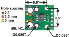 ACS711LC Current Sensor Carrier -25A to +25A