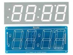 4 Digits 0.56'' 7-Segment I2C Screen (Red)