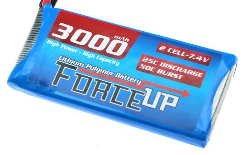 Force-Up  3000 maH 2S 7.4V Lipo  Battery