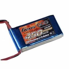 Gens ace 450mAh 7.4V 25C 2S1P Lipo Battery