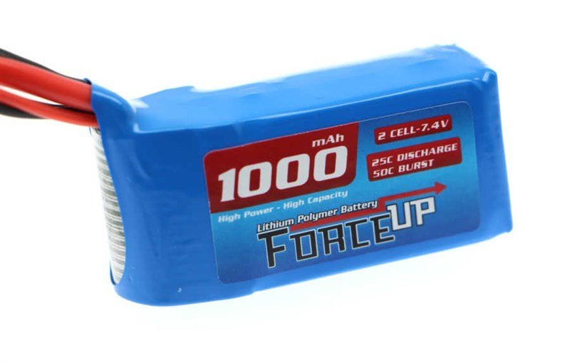 Force-Up  1000  maH 2S 7.4v V Lipo  Battery SLİM