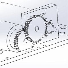 Steel Gear Set - 0,8 Module 6,42:1 Reduction