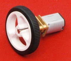 Mini Rubber Wheel 32×7mm Pair - White