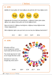 Kanguru Matematik Çalışma Soruları 10-15 yaş (ortaokul)