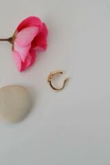 Minimal Kuzey Yıldızlı Earcuff Sıkıştırmalı Kutup Yıldızlı Kıkırdak Küpesi