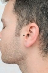 Erkek Çelik Piercing Tragus Helix Kıkırdak 8 mm