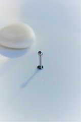 Erkek Çelik Piercing Tragus Helix Kıkırdak 8 mm Gümüş Renk