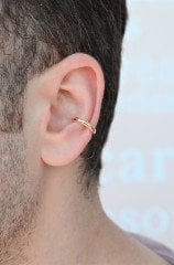 Erkek Çelik Earcuff Kıkırdak Küpesi