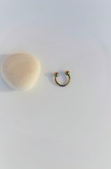 Erkek Hologram Çelik Piercing Tragus Helix Kıkırdak 8 mm