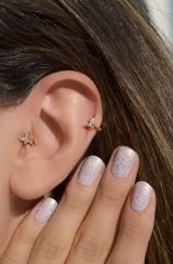 Gold Kelebek Tragus Piercing