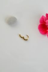 5 mm Taşlı Mini Halka Piercing Forward Helix Daith Helix Tragus Gold Renkli