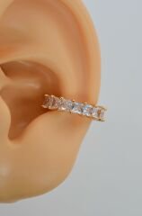 Sıkıştırmalı Kıkırdak Küpesi Zirkon Earcuff