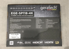 GERATECH 1X8 HDMI SPLITTER EGE-SP118-4K DTS (1 GİRİŞ - 8 ÇIKIŞ)